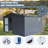 Shed 11'X 9' With Galvanized Steel Frame & Windows, Outdoor Garden Shed Metal Utility Tool Storage Room-123283216-123283221