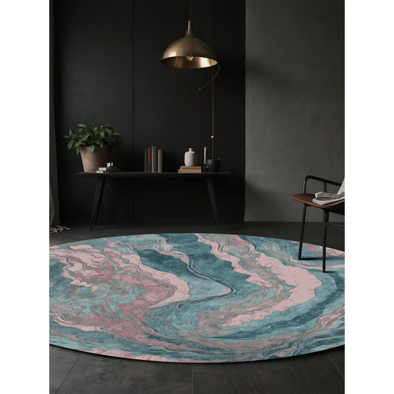 Tapis gris soyeux et moelleux, Rectangle 6 pi x 9 pi