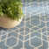 Nourison Washable Charm 2'2" x 8' Blue Ivory Modern Indoor Rug
