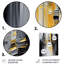 Décoration murale abstraite géométrique noire et jaune I - animaux en métal-87839814