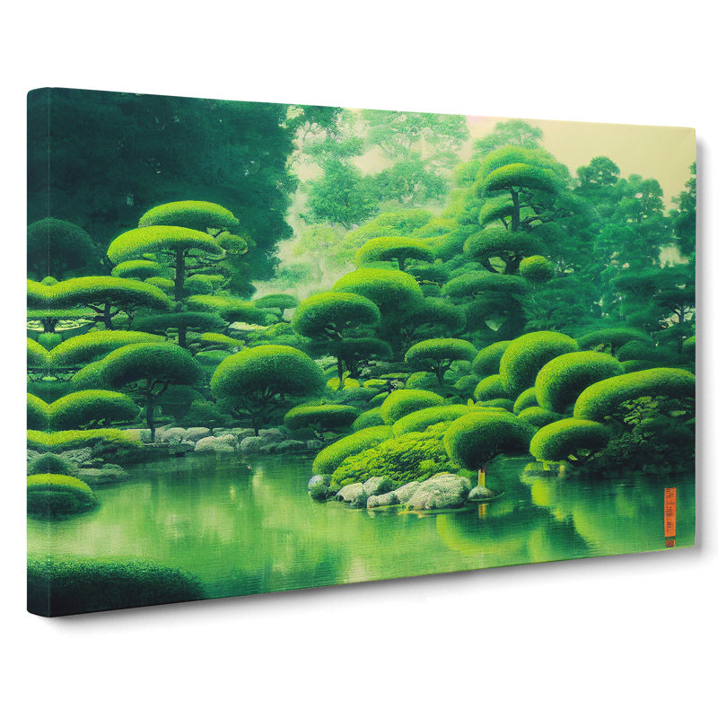 Japanese Garden - Wrapped Canvas, 35cm H x 50cm W x 3cm D