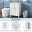 24"Bathroom Vanity Combo With Ceramic Sink