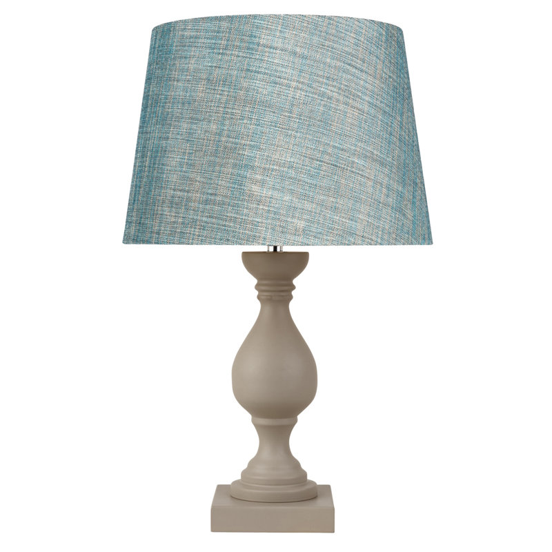 Suze Metal Table Lamp, Blue