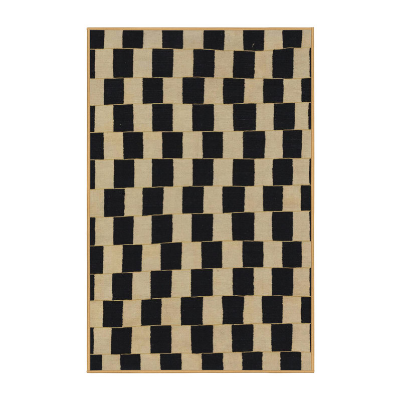 Alienello Abstract Indoor Rug, Rectangle 5' x 7'