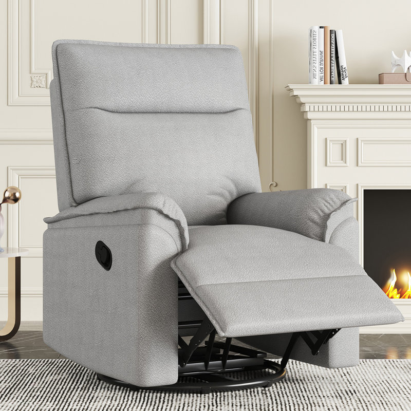 Fauteuil inclinable manuel de 33,1 po de largeur, Gris