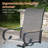 8-Person Outdoor Round Patio Dining Set With Swivel Textilene Chairs-1866953899