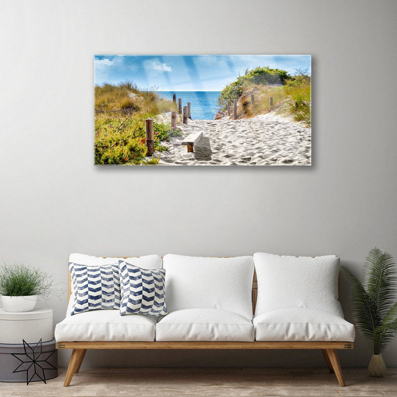 Footpath Landscape - Unframed Photograph on Glass
