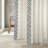 Semi Sheer Curtains for Bedroom - Solid Cotton Bordered Window Curtains Single Panel Drape-1399278336