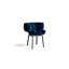 Fauteuil d'appoint capitonné bleu