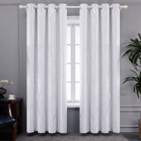 Kellda Polyester Room Darkening Curtain Pair