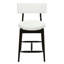 Tabouret de comptoir Mid-Century moderne (ensemble de 2) noir et beige-117657275