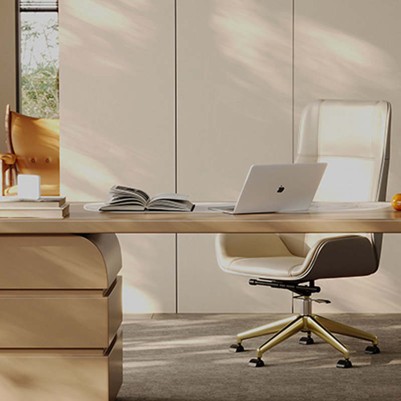 Bureau de forme exquise, H 29,52 po x l 62,99 po x P 31,49 po