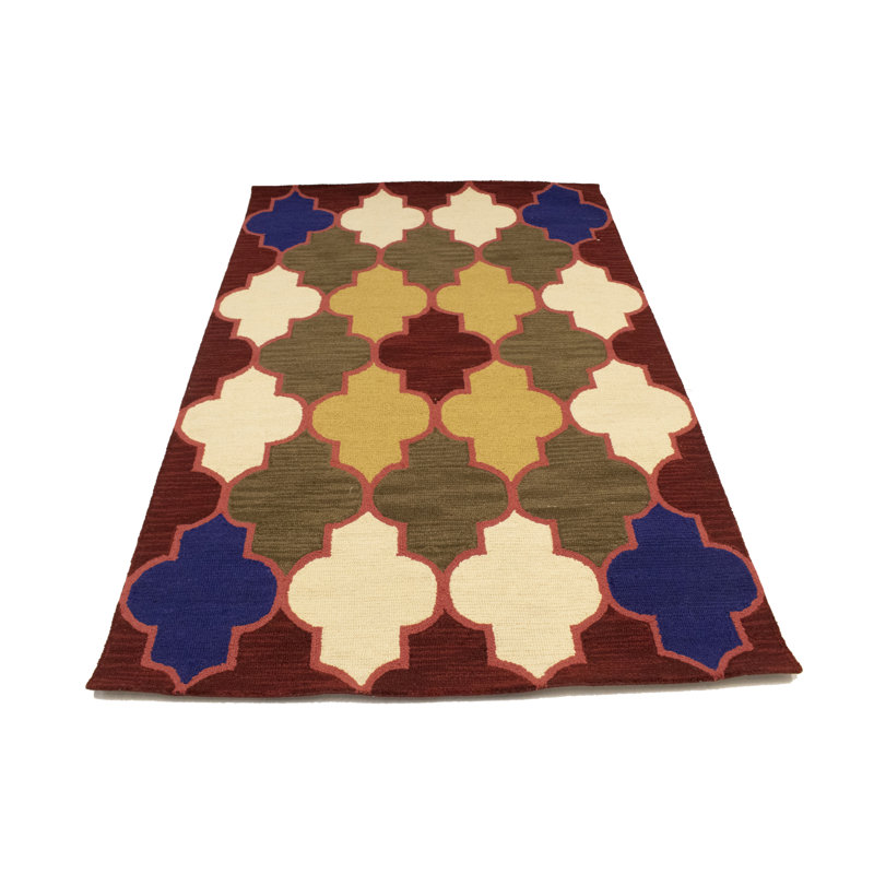Wool Geometric Indoor Rug