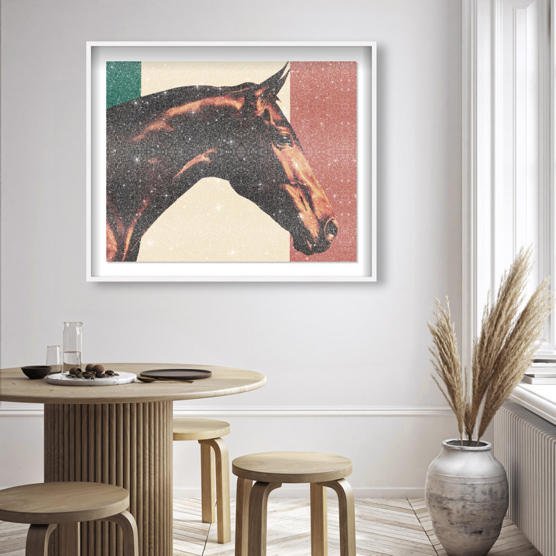 Hue Equine III Framed Graphic Art, 25.5"H x 31.5"W, White Shadowbox