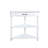3 Tier Milk White Corner Table, 33.8'', Solid Wood Legs For Performance Table With Compact Spaces - 33.8'' Triangle End Living Room, Bedroom, Bathroom, Corridor, Balcony Quick Installation Steps-1713070186
