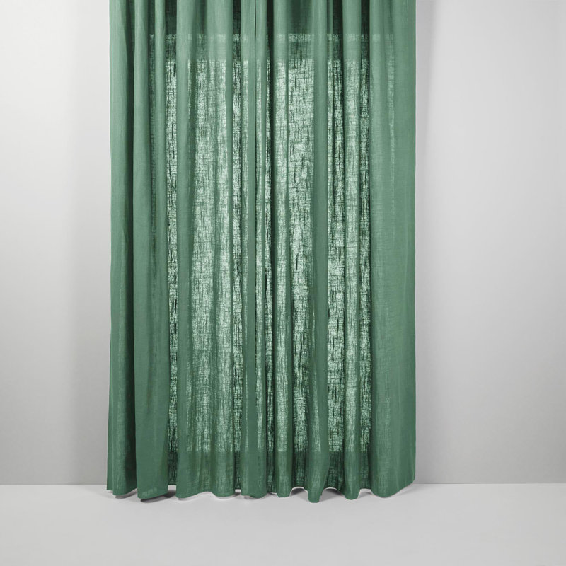 Bellavista Semi Sheer Curtain Single Panel, 200 x 280cm, Green