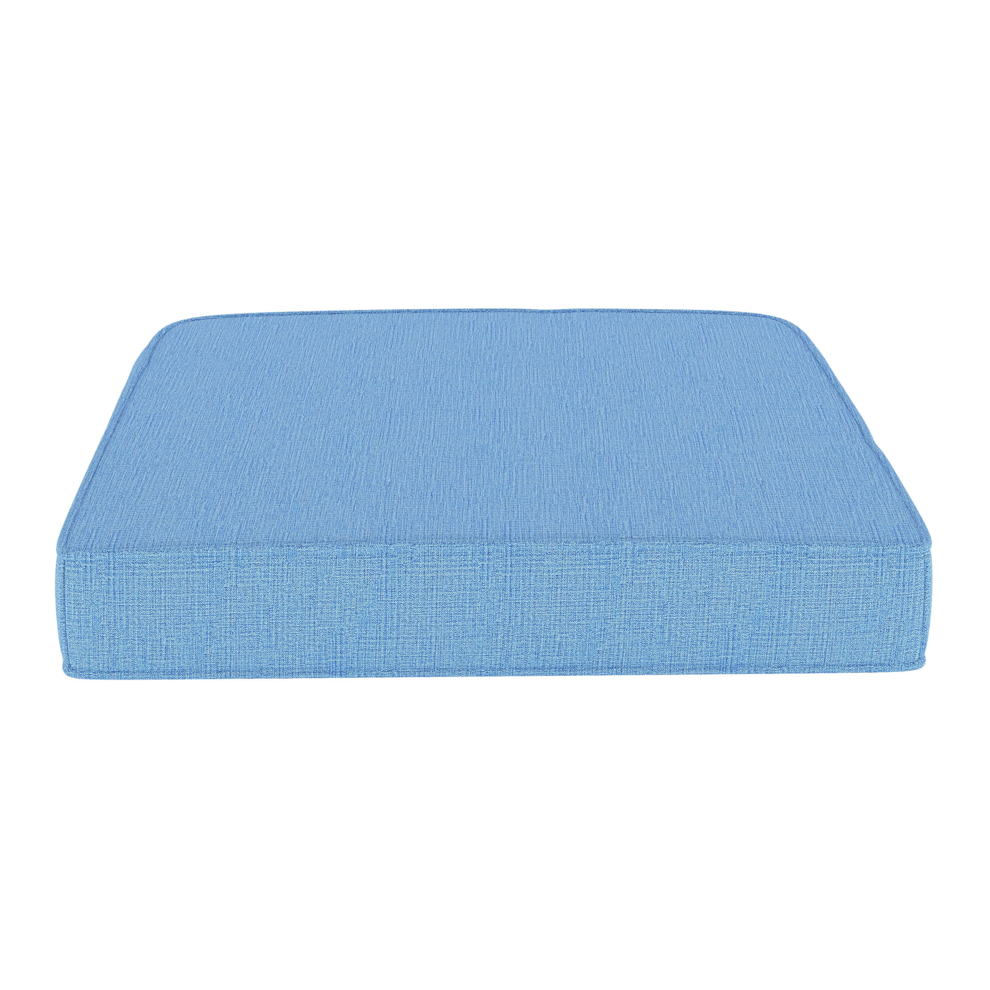 Sunbrella® Outdoor Dining Chair Seat Cushion, Canvas Air Blue Sunbrella® Canvas, 20" W x 18" D