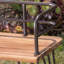 Banc en bois industriel et métal Zion