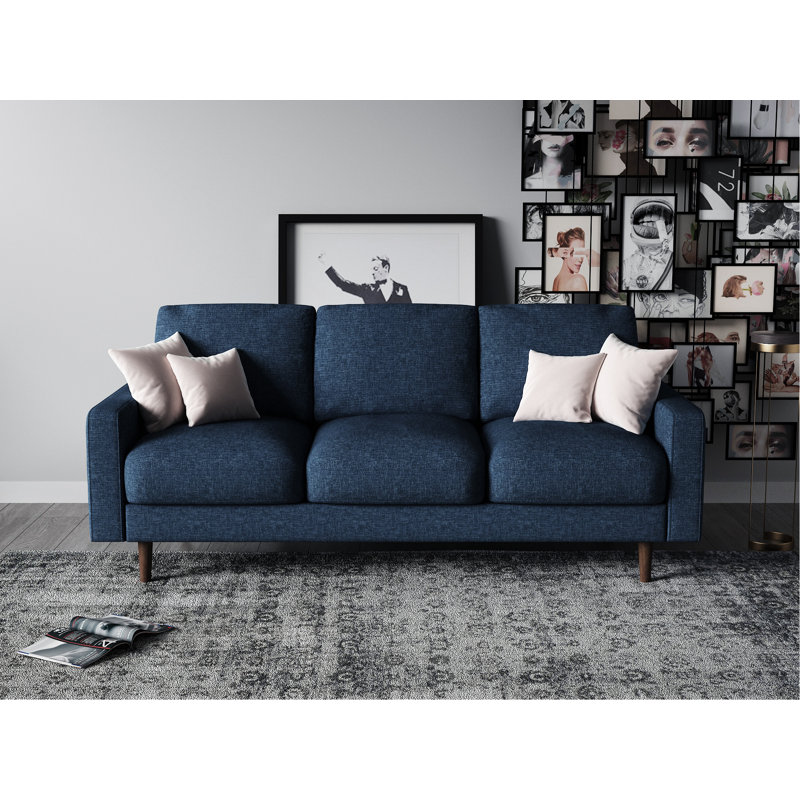 Ensemble de salon standard 2 pièces Macsen, Bleu foncé