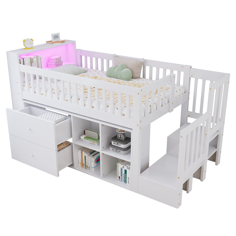Single (3') Cabin Bed Bed Frame with Storage Included