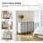 Alonso Modern 41"W 6-Drawer Upholstered Dresser