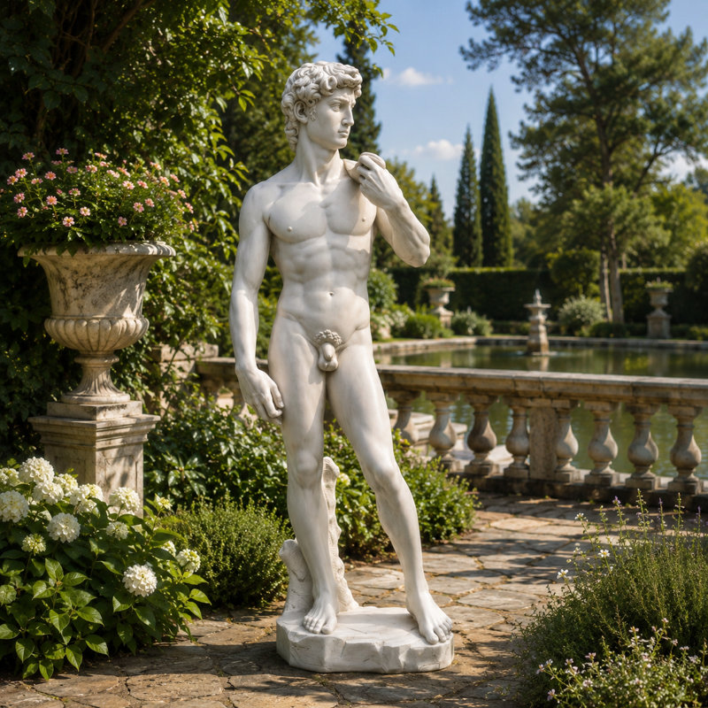Statue de jardin Mondamin David