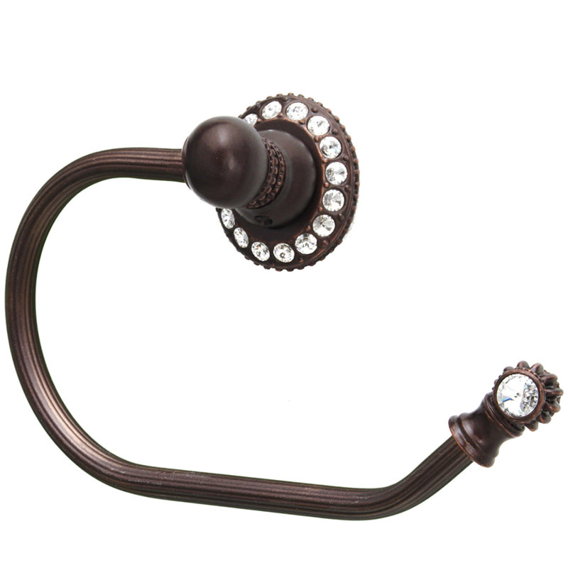 Caché balançoire anneau de roseaux droit en bronze huilé