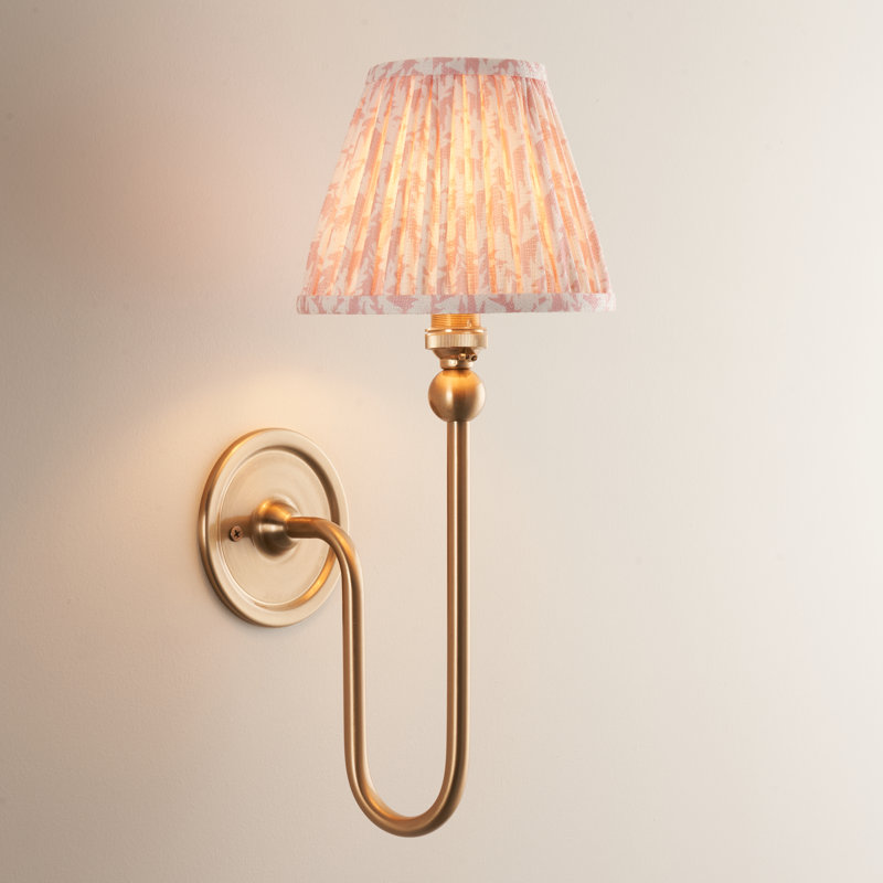 Santiago Armed Sconce, Pink, 37cm H x 16cm W x 22cm D