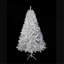 Sapin de Noël artificiel argenté pré-illuminé de 1,80 m avec 300 lumières DEL bicolores et 11 modes d'éclairage, 800 branches, support en métal et 300 DEL bicolores.