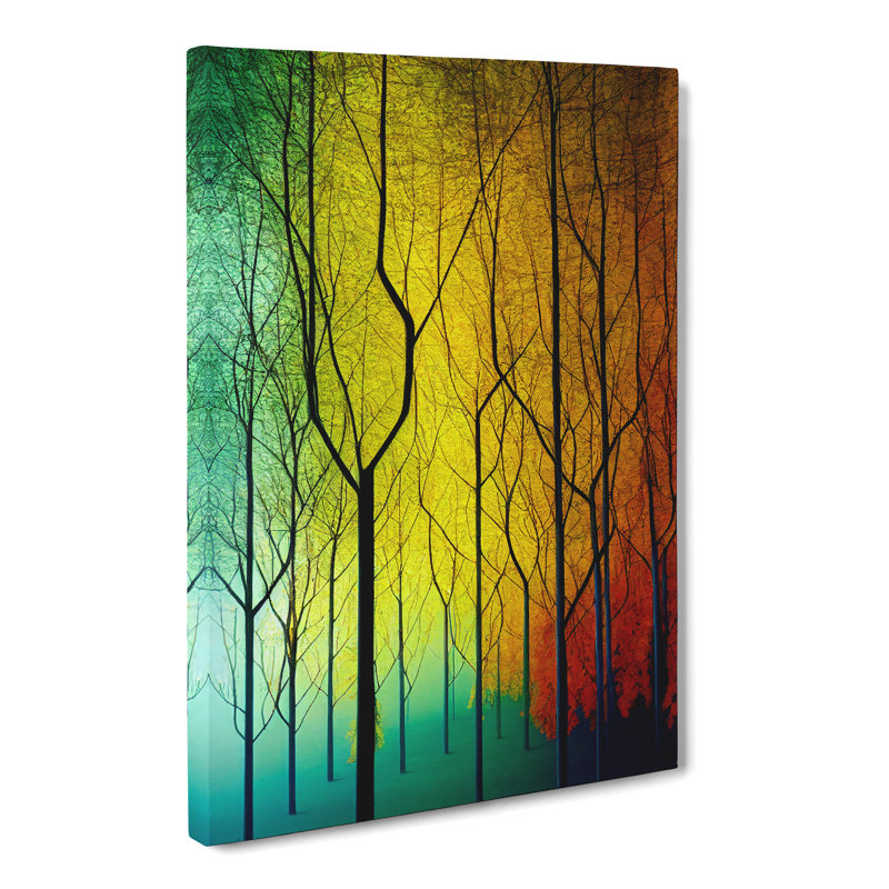 Autumn Forest Abstract Vol.3 - Wrapped Canvas, 50cm H x 35cm W x 3cm D