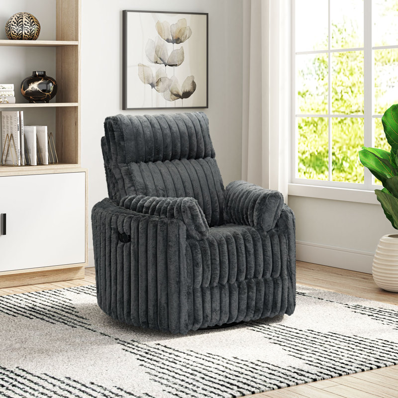 Fauteuil inclinable et pivotant Maureen, Brun clair