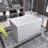 43'' x 28'' Freestanding Soaking Acrylic Bathtub