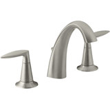 Alteo Widespread Bathroom Faucet with Drain Assembly