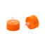 Bougies chauffe-plat 24 lumières d'Halloween à DEL avec citrouilles blanches pour Halloween