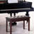 Duet- Keyboard Bench With Faux Leather Cushion And Robust Wooden Frame In Brown Piano Upholstery Base For Duets