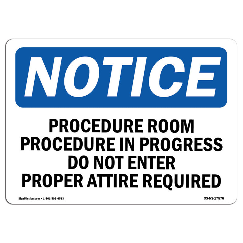 Avis de l'OSHA - procédure de la procédure en cours Do Sign | Robuste