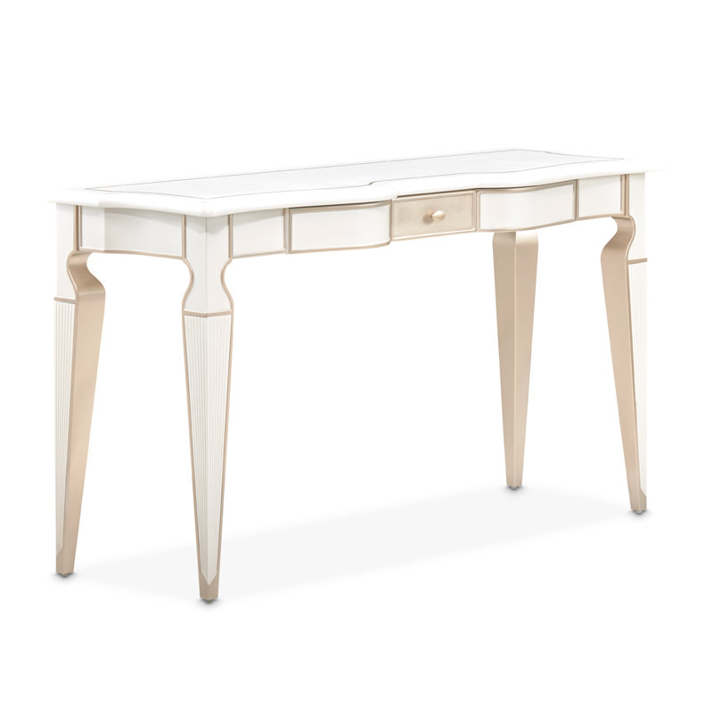  La Marisia Console Table with Drawer - Creamy Pearl
