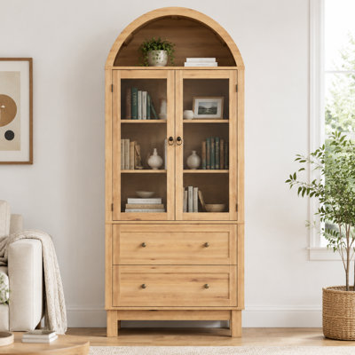 71" Tall Arched Storage Cabinet