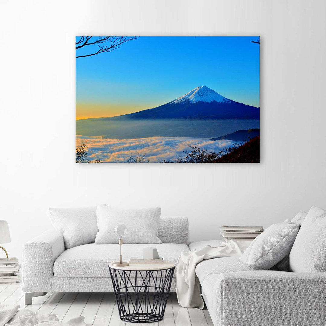 Leinwandbild JAPANESE FUJI MOUNTAIN LANDSCAPE