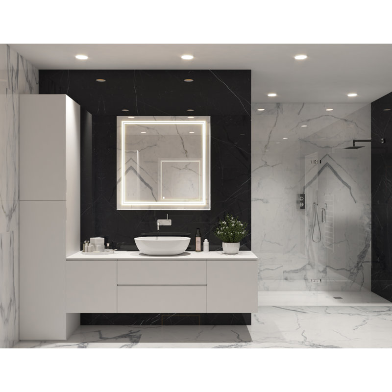 Soho  36" x 30" x 1" LED Mirror with Defogger and Dimmable, Backlit + Front Lit, 30" x 36"
