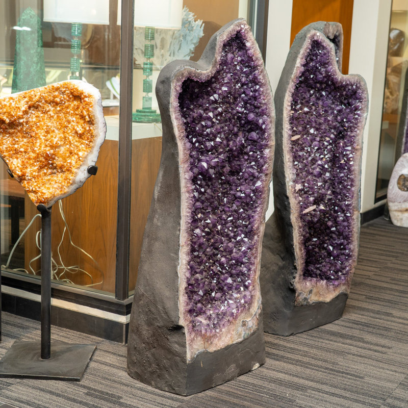 Genuine Large Amethyst Cluster Geode From Brazil