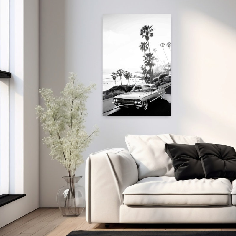 Art mural contemporain Malibu, H 36 po x l 24 po