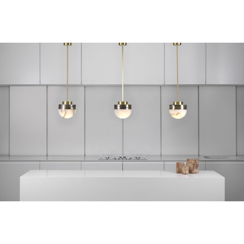 Lucid 1 - Light Pendant, Oxidized Silvered Brass