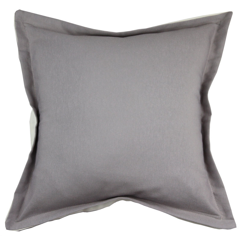 Square Cushion Cover, Charcoal Grey/Natural, 60 x 60cm