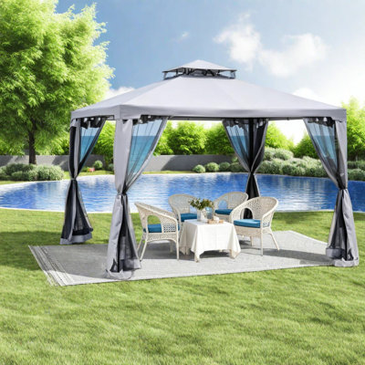 Spacious Canopies & Gazebos(must Include Frame), Steel Modern Patio