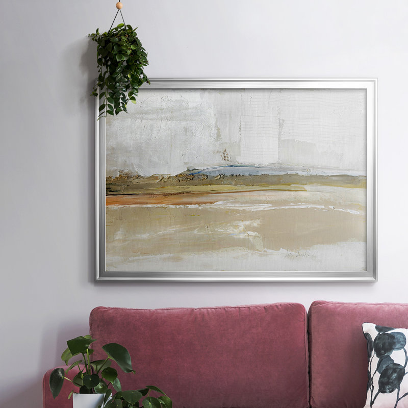 Golden Hour, toile tendue avec châssis encadré, Argent, H 26 po x l 38 po x P 1,5 po