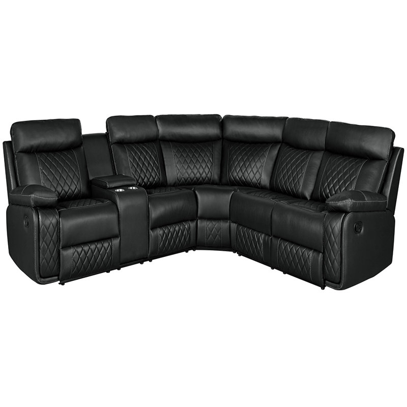Dorceans Upholstered Recliner, Gray Faux Leather
