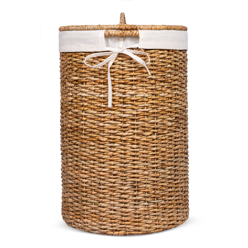 Panier à linge avec doublure, Naturel