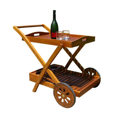 Weathers Wood Bar Cart
