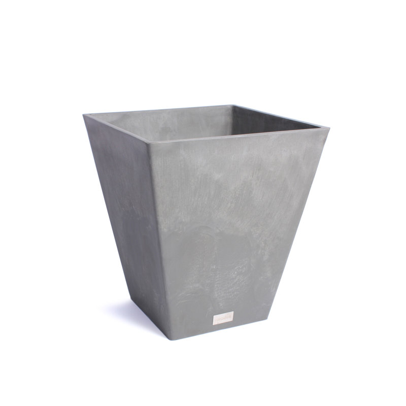 Pot à fleurs Pure Series Nobleton, Gris anthracite, H 22 po x l 19 po x P 19 po, Ensemble de 1